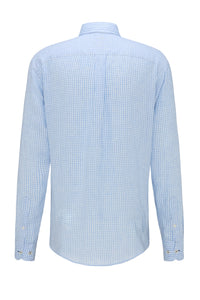 Fynch Hatton - Linen Summer Shirt, Blue