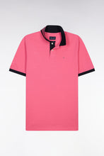Load image into Gallery viewer, Eden Park - Cotton Contrast Collar Polo Shirt Slim, Fuchsia
