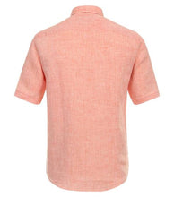 Load image into Gallery viewer, Casa Moda - Short Sleeve Linen Shirt, Peach
