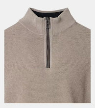 Load image into Gallery viewer, Casa Moda - Knit Troyer Half-Zip Sweater, Beige
