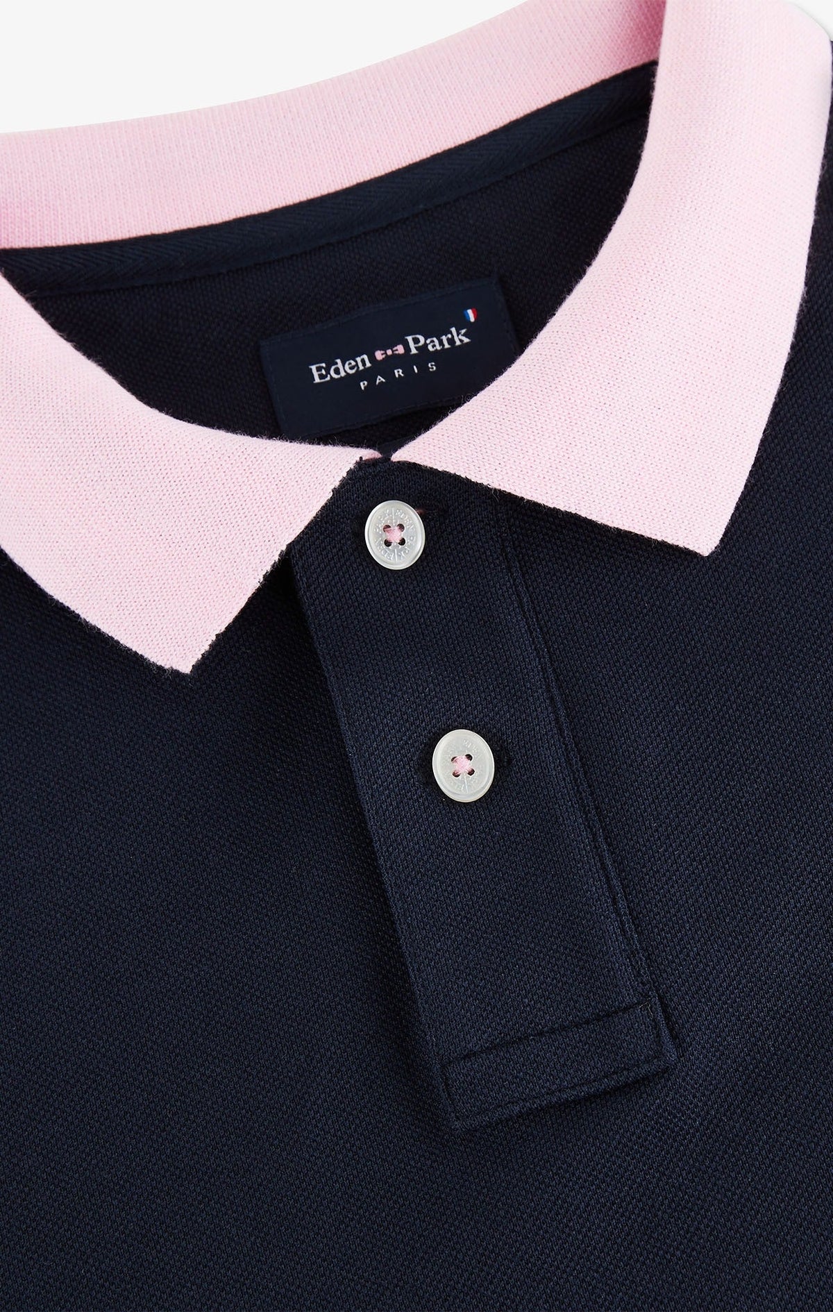 Eden Park - Pima Cotton Polo Shirt, Navy (S & XL Only)