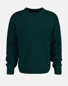 GANT - Casual Cotton Wool C-neck, Tartan Green (2XL only)
