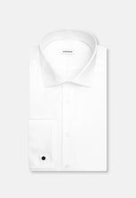 Load image into Gallery viewer, Seidensticker - Slim Fit Twilled Double Cuff Shirt, White
