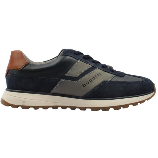 Bugatti -  Leather Sneaker, Navy, James (42 Only)