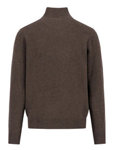 Load image into Gallery viewer, Fynch Hatton - Merino Cashmere, Quarter Zip, Dark Chocolate
