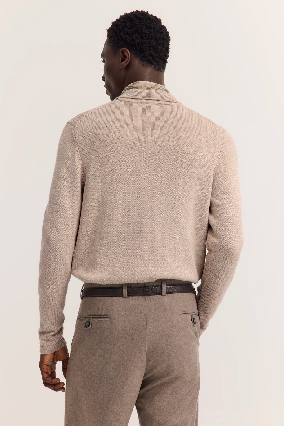 Bugatti - Wool Blend Button-Up Cardigan, Beige