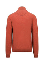 Load image into Gallery viewer, Fynch Hatton - Quarter Zip Knit Jumper, Rust
