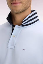 Load image into Gallery viewer, Eden Park - Cotton Contrast Collar Polo Shirt Slim, Light Blue
