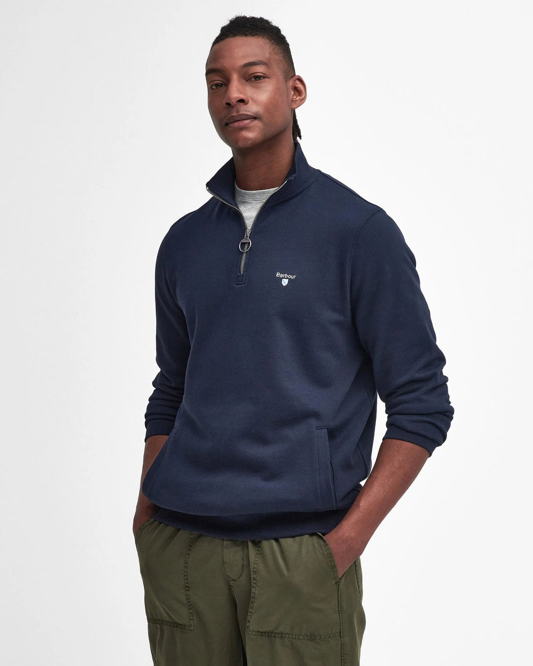 Barbour - Beckhill Half Zip Sweatshirt, Classic Navy