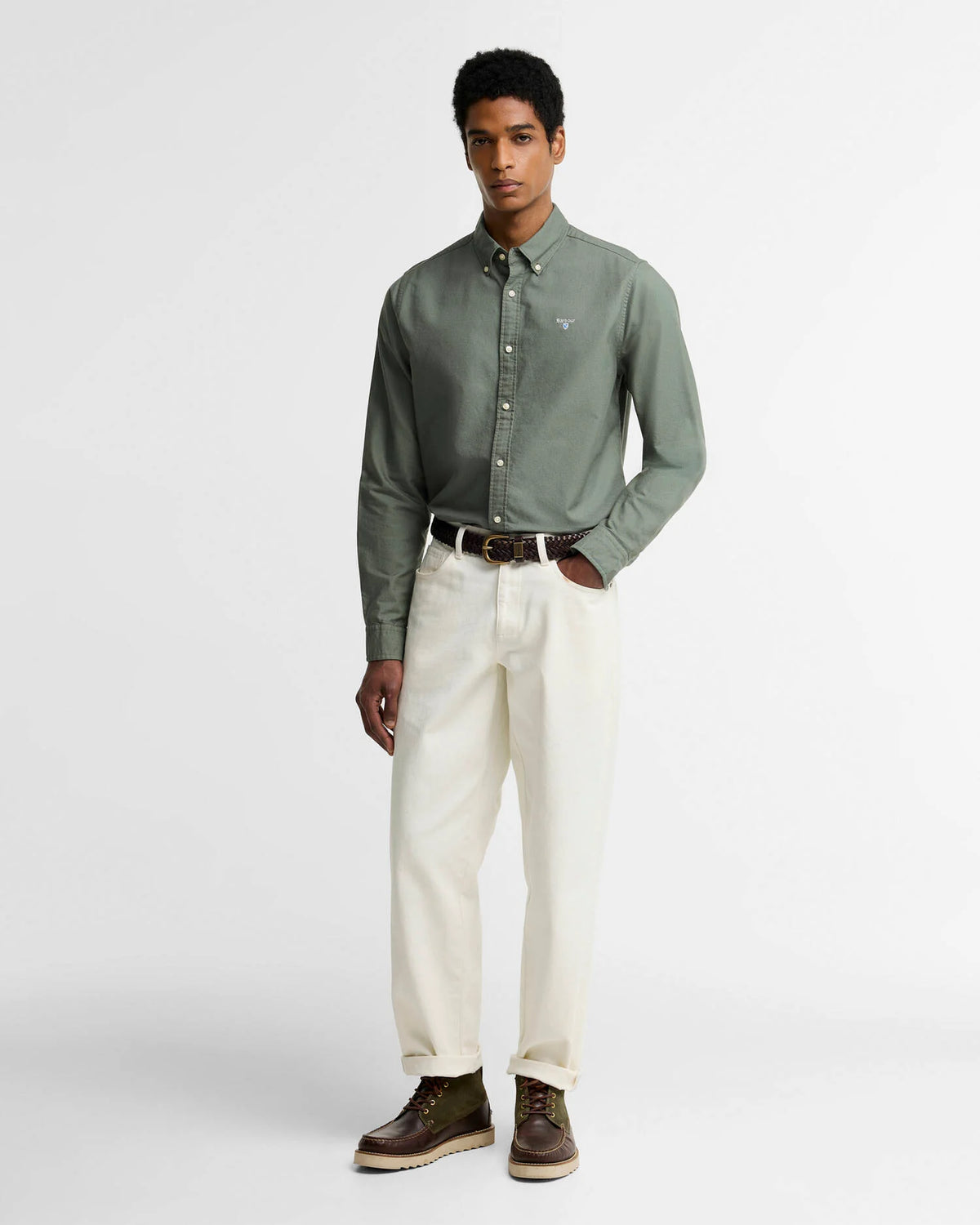Barbour - Oxford Tailored Fit Shirt, Agave Green