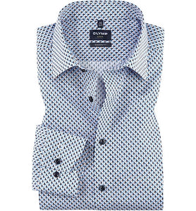 OLYMP - Modern Fit, Orange Sky Pattern Shirt