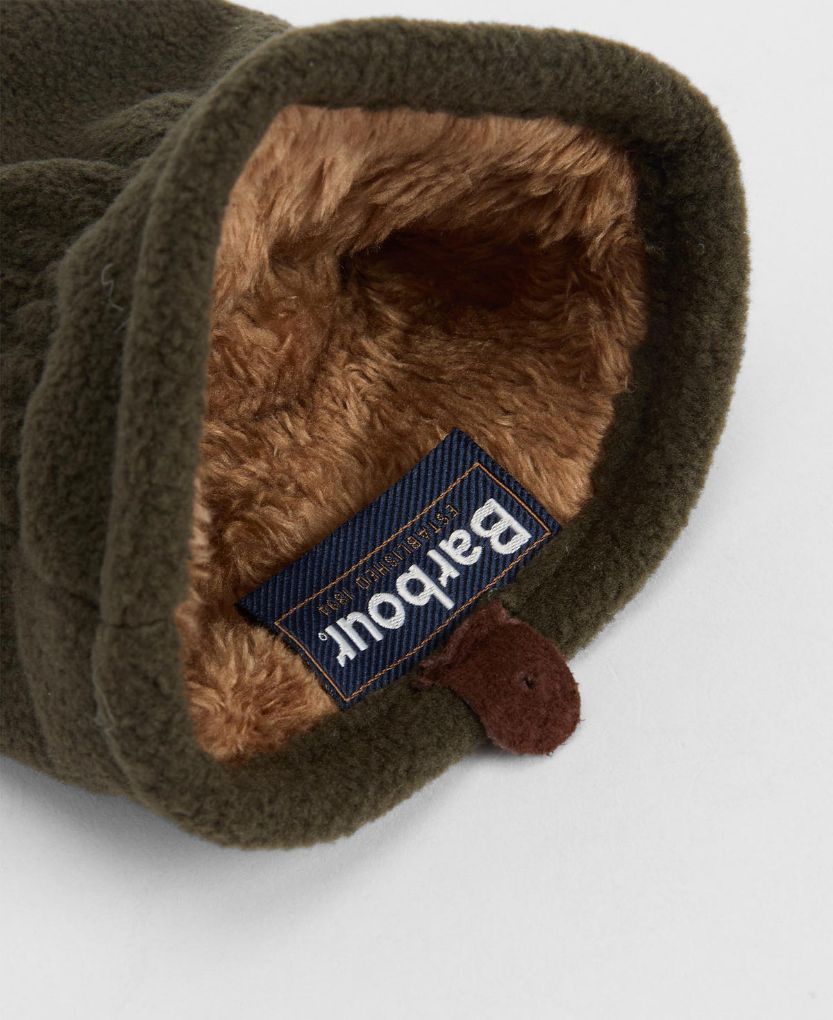 Barbour - Coalford Fleece Gloves, Olive