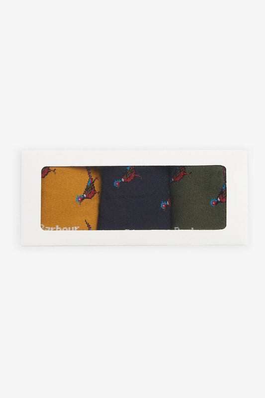 Barbour - Pheasant 3-Pack Sock Gift Set