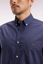 Load image into Gallery viewer, Eden Park - Navy Pima Shirt, Mircro BowTie Print
