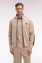 Load image into Gallery viewer, Eden Park - Interlock Zip-Up Sweatshirt, Beige Contrast

