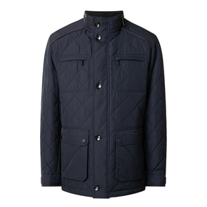 Bugatti - Quilted Field Coat, Navy
