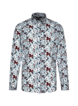 Load image into Gallery viewer, Bugatti - Floral Rose and Blue Printed Shirt
