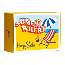 Load image into Gallery viewer, Happy Socks - Greetings From Somewhere 2 Pack
