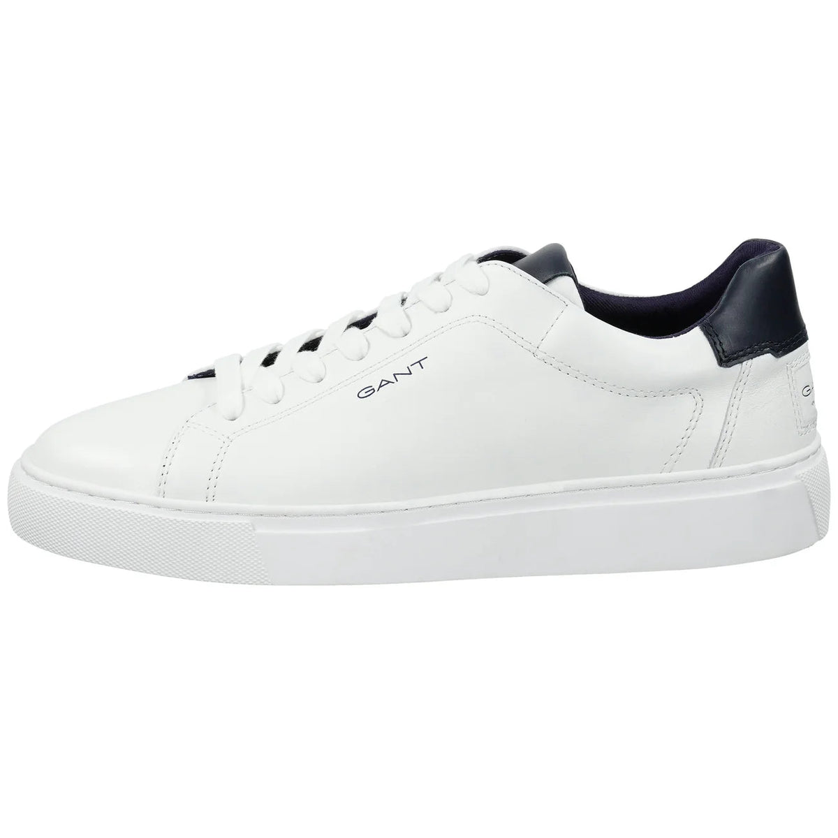 GANT - McJulien Cow Leather Trainer, White/Marine, Grace