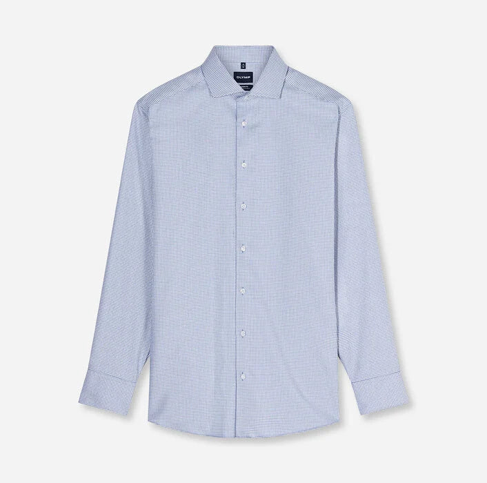 OLYMP - Luxor Modern Fit Royal Kent Business Shirt, Royal Structure