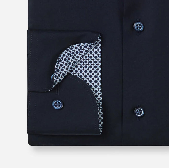 OLYMP - Luxor Modern Fit New Kent Business Shirt, Marine