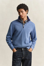 Load image into Gallery viewer, GANT - Sacker Rib Half Zip, Blue Horizon
