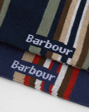 Load image into Gallery viewer, Barbour - Summer Stripe Socks, 2 Pack, Navy &amp; Blue
