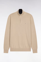 Load image into Gallery viewer, Eden Park - Cotton Trucker Neck Quarter-Zip, Beige
