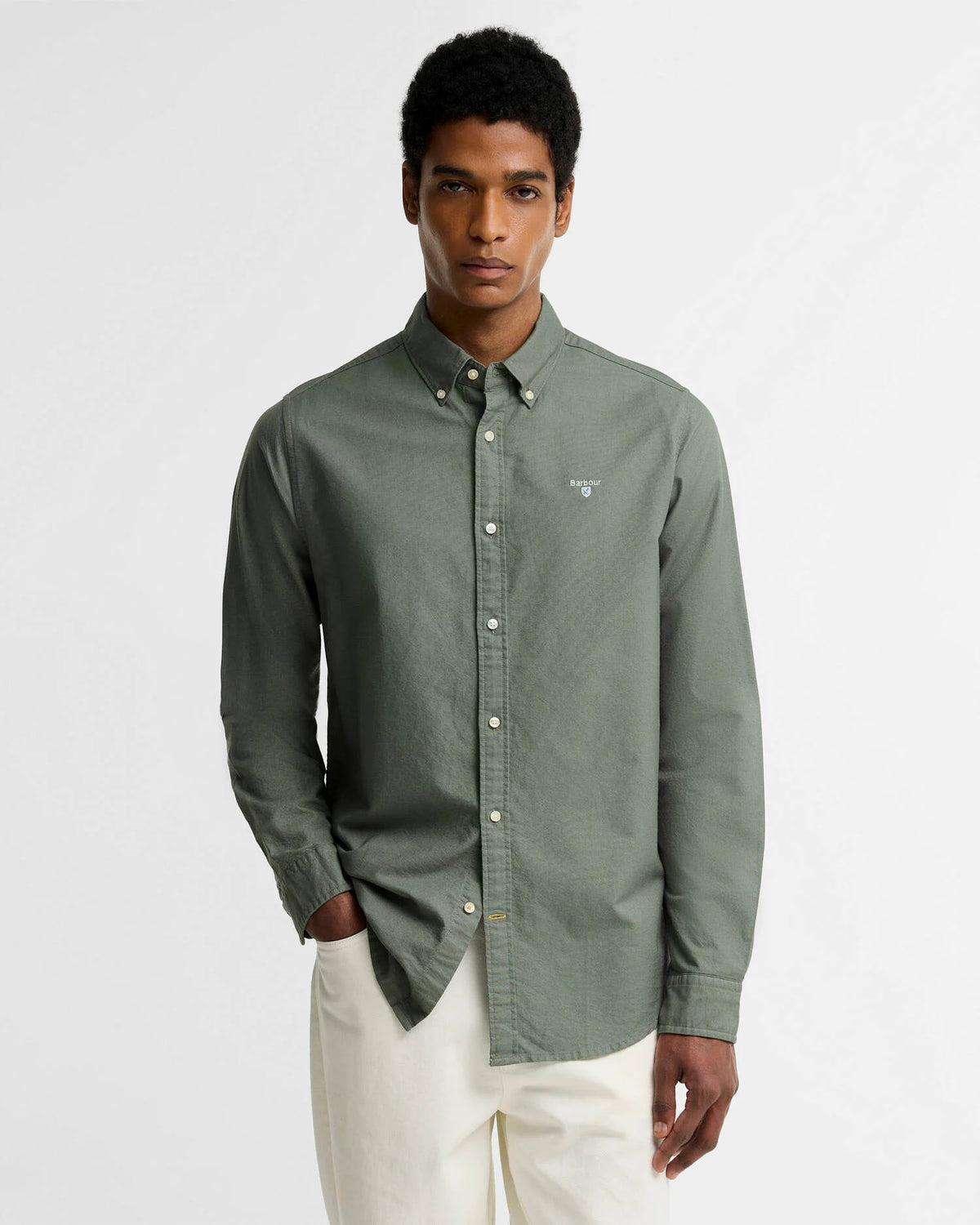 Barbour - Oxford Tailored Fit Shirt, Agave Green
