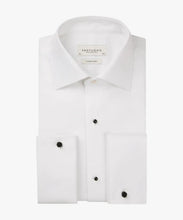 Load image into Gallery viewer, Profuomo - Honeycomb Tuxedo Shirt, White
