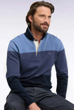 Load image into Gallery viewer, Eden Park - Knitted Long Sleeved Jersey, Tricolour Blue
