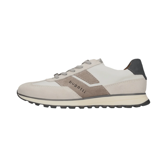 Bugatti -  Leather Sneaker, Light Grey / Off-White, Jess