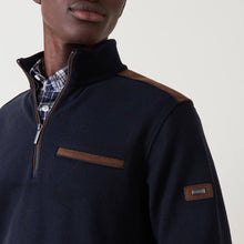 Load image into Gallery viewer, Bugatti - Knit Half Zip, Navy
