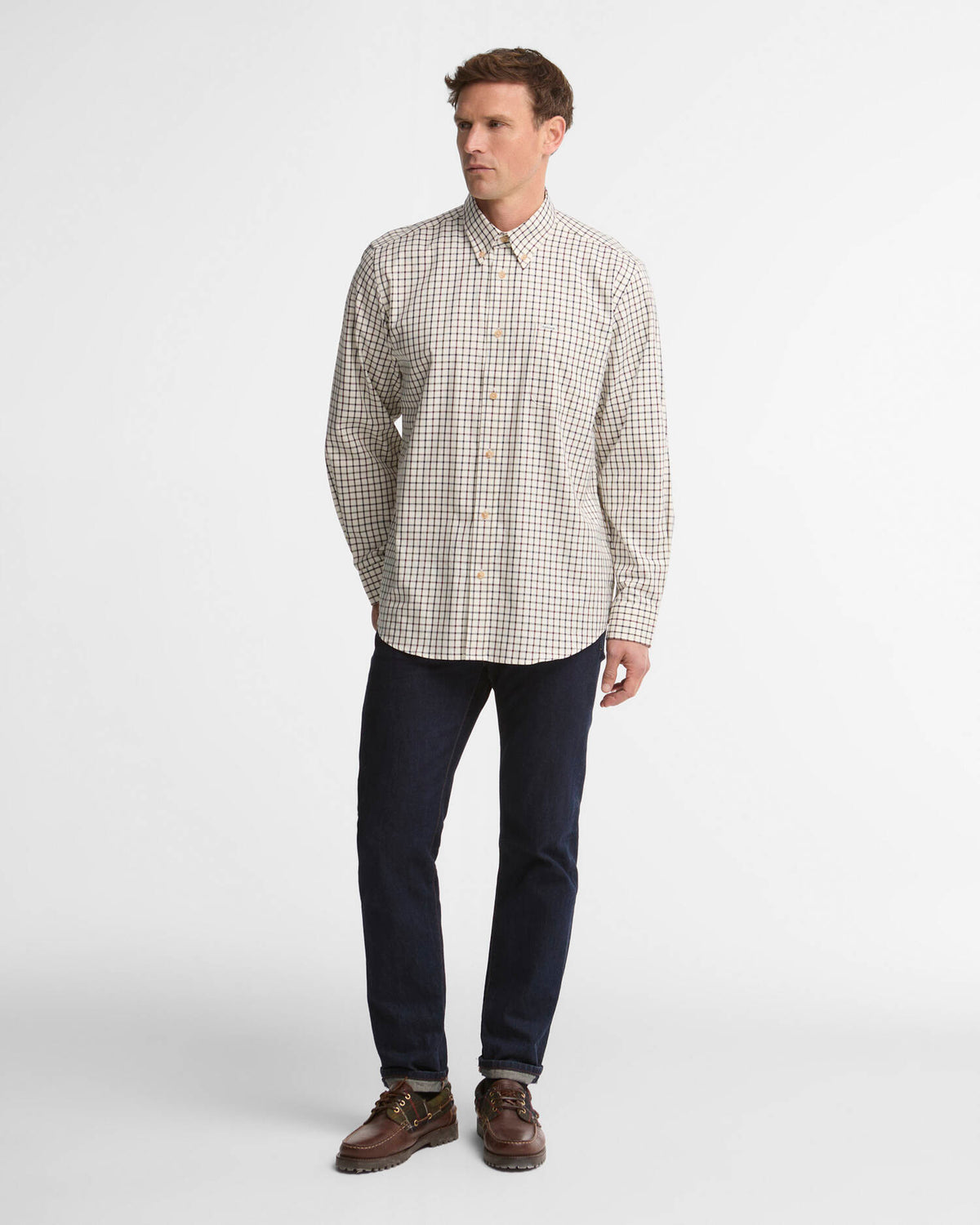 Barbour - Sporting Tattersall Regular Fit Shirt, Dark Bordeaux