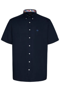 Bugatti - Short Sleeve Shirt - Navy Blue