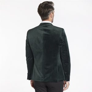 White Label - Velvet Tuxedo Jacket, Green