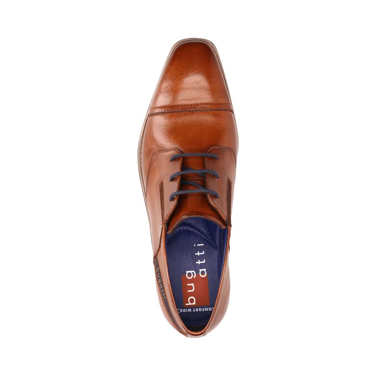 Bugatti - Leather Business Lace-Up Shoe, Cognac, Steph
