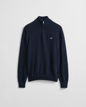 Load image into Gallery viewer, GANT - Casual Cotton Half-Zip Sweater, Evening blue
