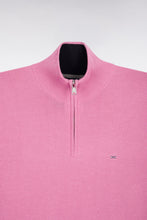 Load image into Gallery viewer, Eden Park - Cotton Trucker Neck Quarter-Zip, Pink
