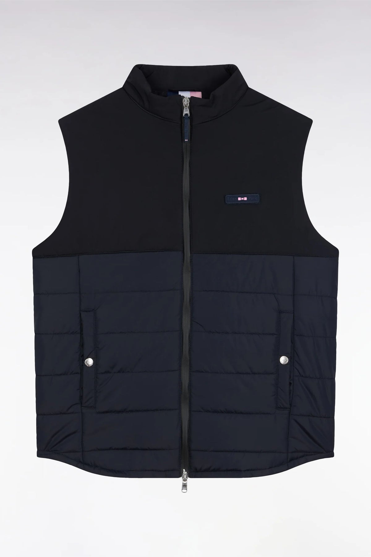 Eden Park - Two-Tone Sleeveless Jacket, Navy