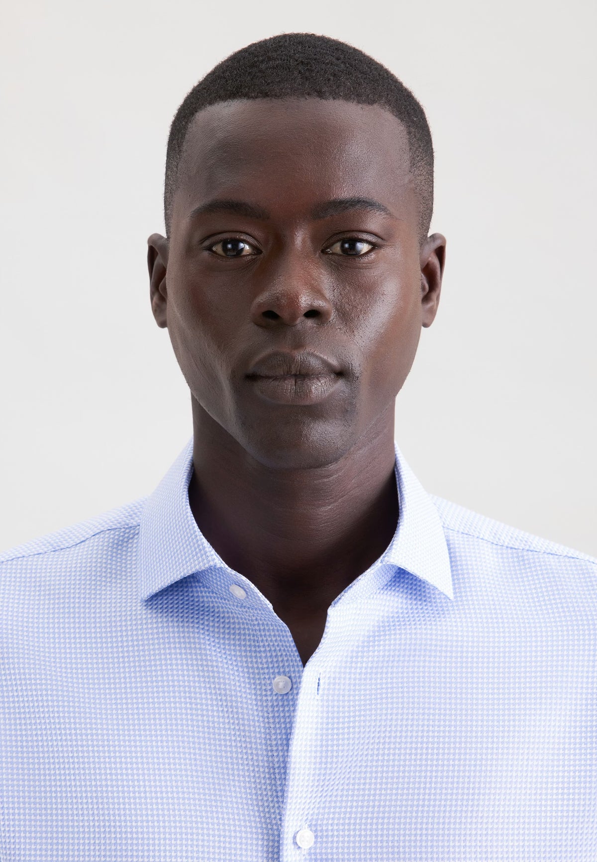 Seidensticker - Slim Fit Shirt, Mid-Blue Structure