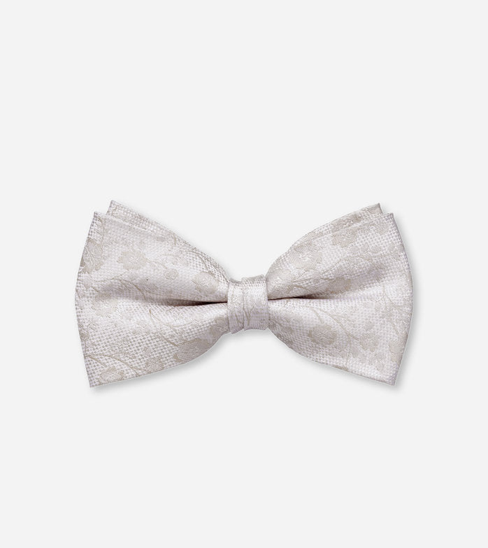 Olymp- Floral Bow Tie Silk, Nautral