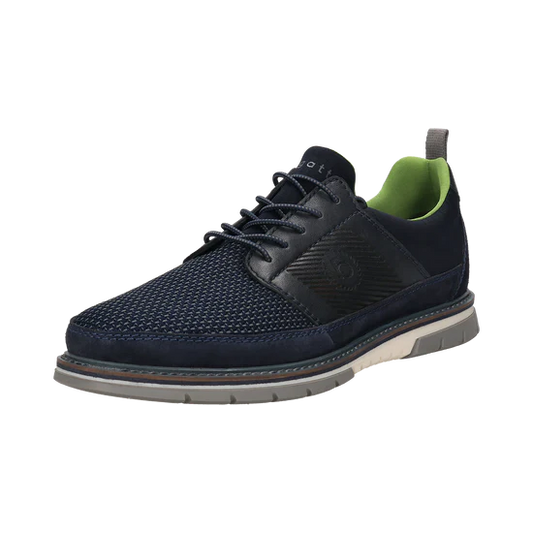 Bugatti - Dark Blue Comfort Fit Trainer, Ben (Size 42 Only)