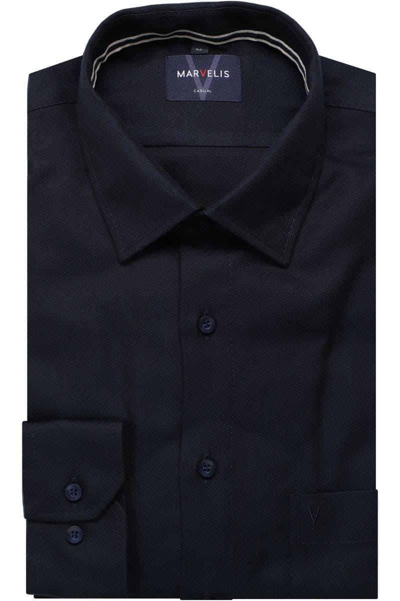 MarVelis - Casual Shirt, Navy