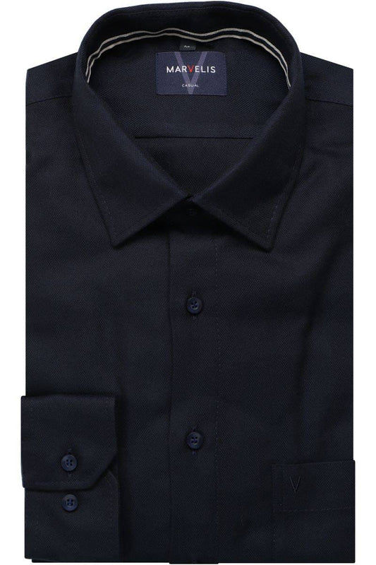 MarVelis - Casual Shirt, Navy