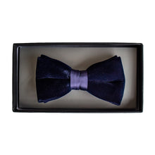 Load image into Gallery viewer, Zazzi - Velvet Bow Tie, Navy
