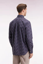 Load image into Gallery viewer, Eden Park - Cotton Straight-Cut Shirt, Navy Floral Pattern
