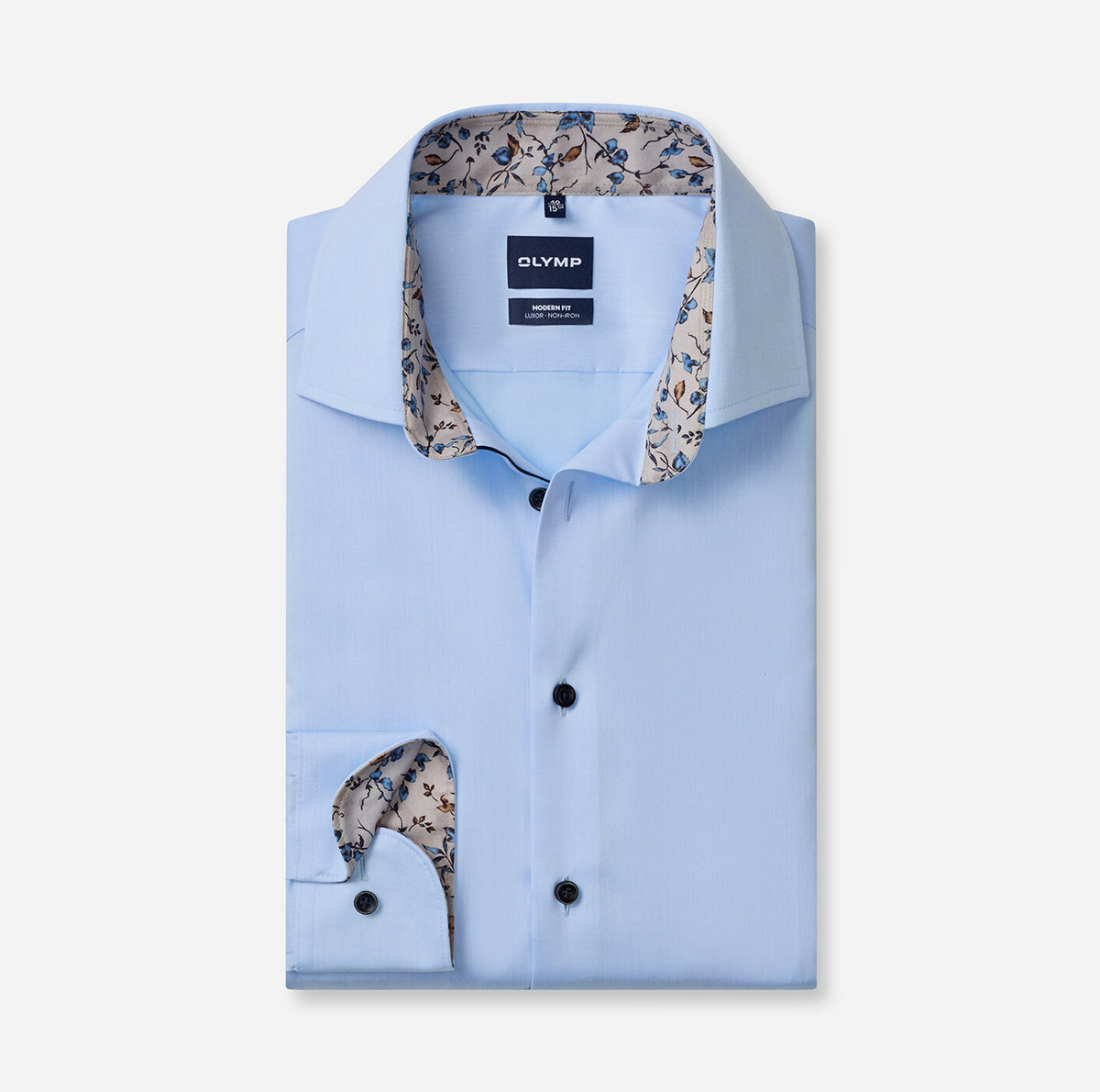 OLYMP - Luxor Modern Fit Global Kent Business Shirt, Sky