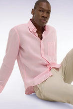 Load image into Gallery viewer, Eden Park - Linen Straight-Cut Shirt, Pink

