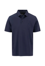 Load image into Gallery viewer, Fynch Hatton - Classic Collar Interlock Cotton Polo, Navy
